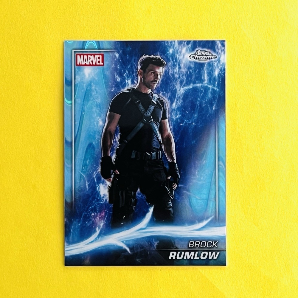 2025 Topps Chrome Marvel Studios Blue Ray Wave Brock Rumlow #40